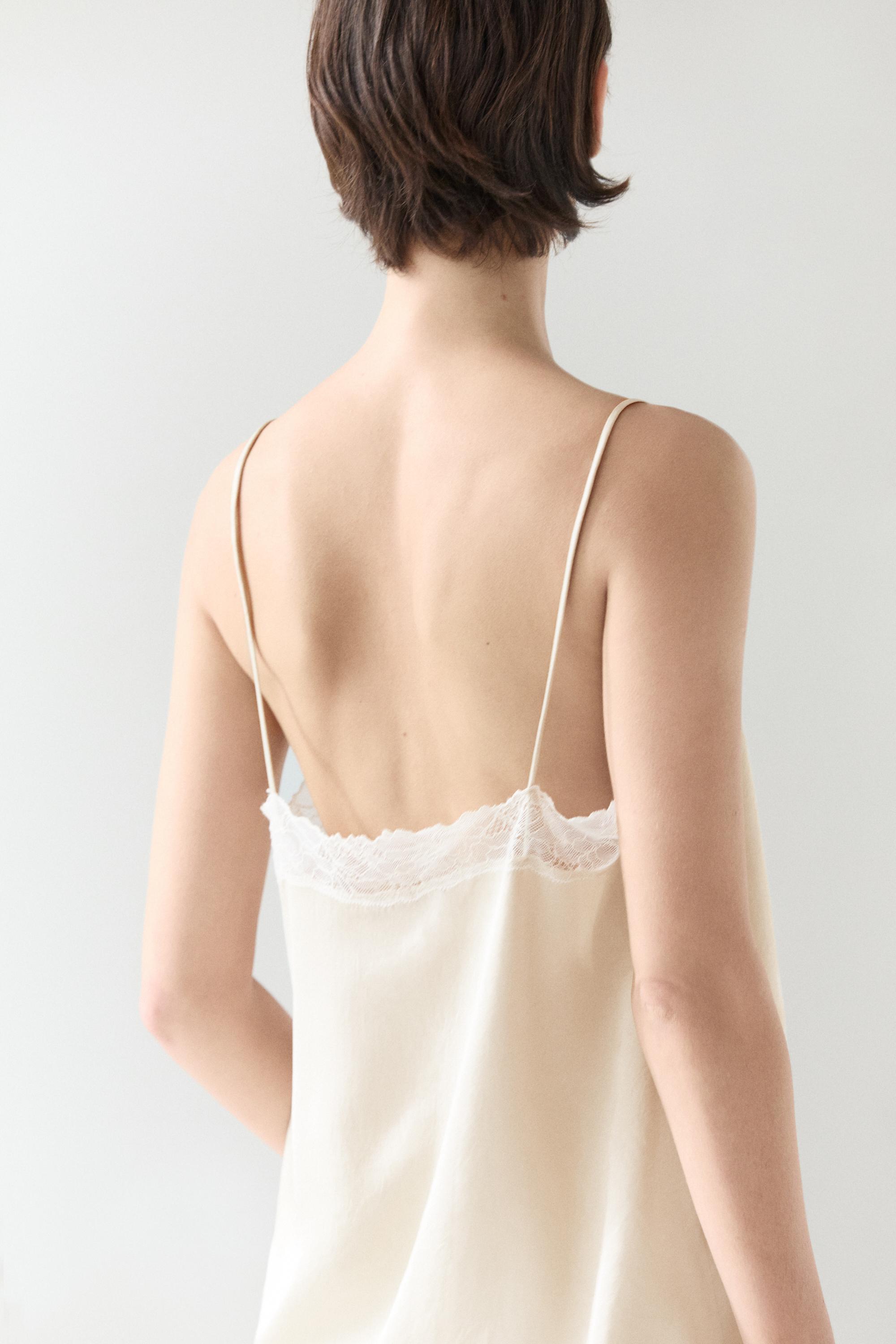 Strappy top with lace detail